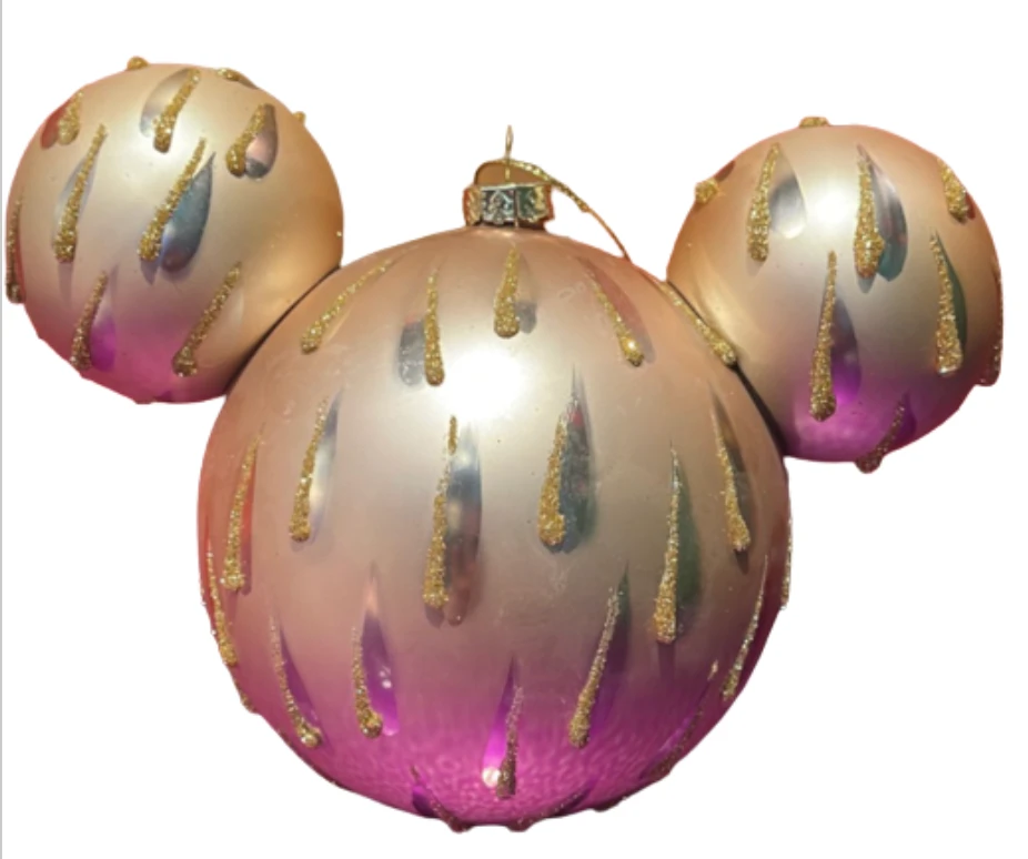 Disney Parks Mickey Mouse Gold Drops Icon Glass Christmas Ornament New With Tag 3 Disney Parks Mickey Mouse Gold Drops Icon Glass Christmas Ornament New With Tag