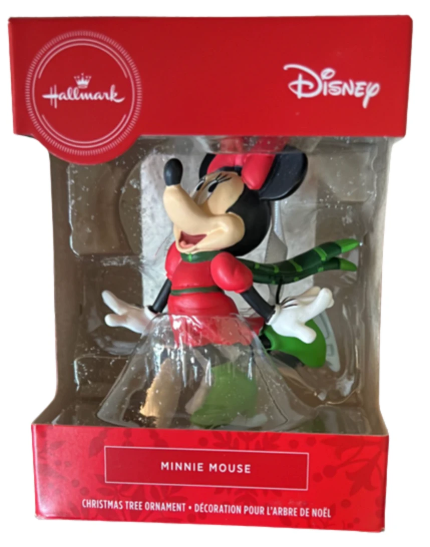 Hallmark Disney Minnie Mouse Holiday Skiing Christmas Tree Ornament New With Box 4 Hallmark Disney Minnie Mouse Holiday Skiing Christmas Tree Ornament New With Box - Image 2