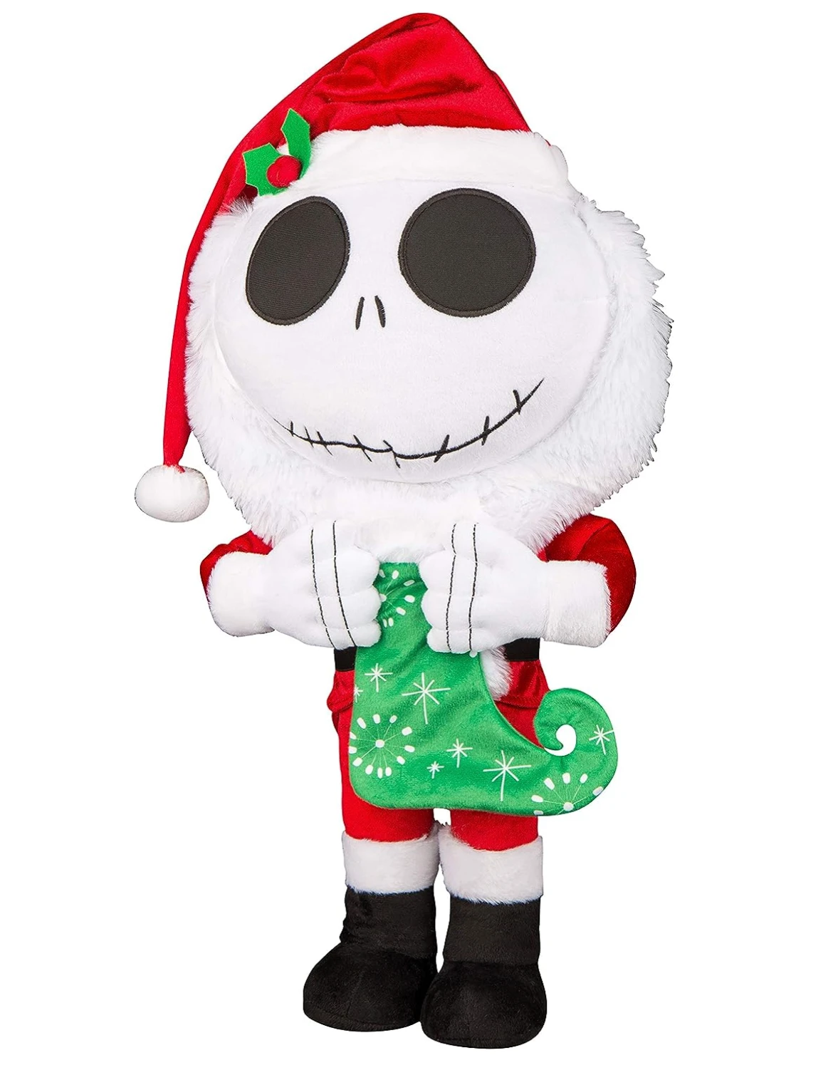Disney Jack Skellington Holiday Greeter With Christmas Stocking New 3 Disney Jack Skellington Holiday Greeter With Christmas Stocking New