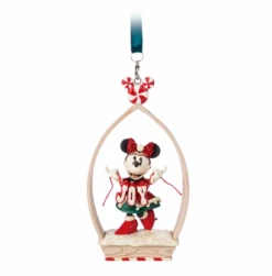 Disney Sketchbook Retro Minnie Holiday Joy Christmas Ornament New With Tag