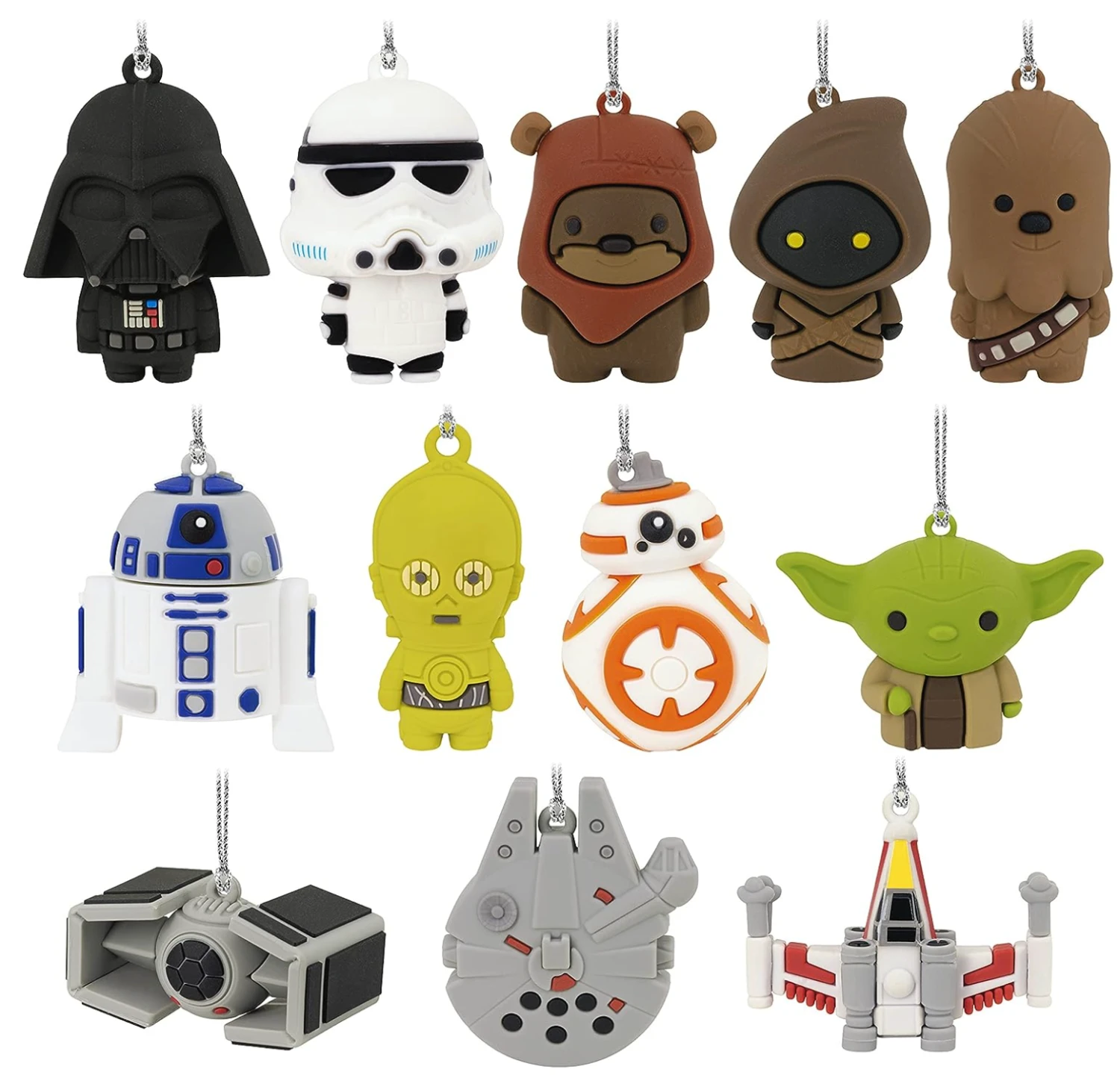 Disney Hallmark Star Wars Countdown Calendar Christmas Tree Set With 12 Mini Ornaments 5 Disney Hallmark Star Wars Countdown Calendar Christmas Tree Set With 12 Mini Ornaments - Image 3