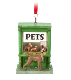 Disney Lady And The Tramp Pets Sketchbook Christmas Tree Ornament New With Tag