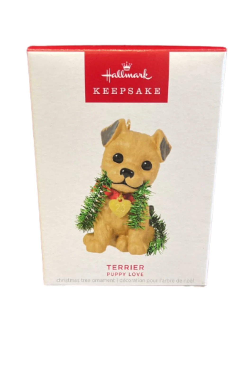 Hallmark 2023 Keepsake Puppy Love Terrier Christmas Ornament New With Box 3 Hallmark 2023 Keepsake Puppy Love Terrier Christmas Ornament New With Box