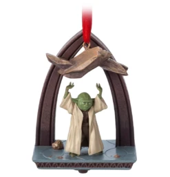 Disney Star Wars Attack Of The Clones Yoda Sketchbook Christmas Ornament New Tag