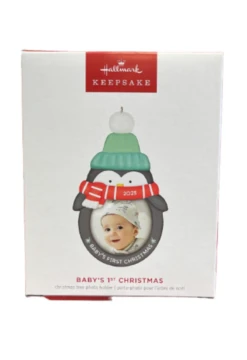 Hallmark 2023 Keepsake Baby's 1st Photo Frame Christmas Ornament New With Box