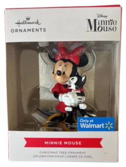 Hallmark Disney Minnie Mouse With Kitten Exclusive Christmas Ornament New W Box