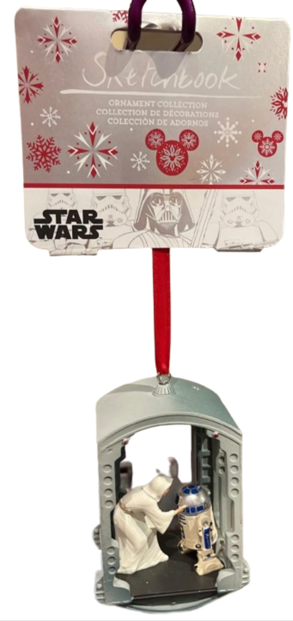 Disney Sketchbook Star Wars Princess Leia R2-D2 Christmas Ornament New With Tag 4 Disney Sketchbook Star Wars Princess Leia R2-D2 Christmas Ornament New With Tag - Image 2