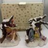 Disney Store Rare Christmas Winnie And Friends Christmas Bookends New With Box