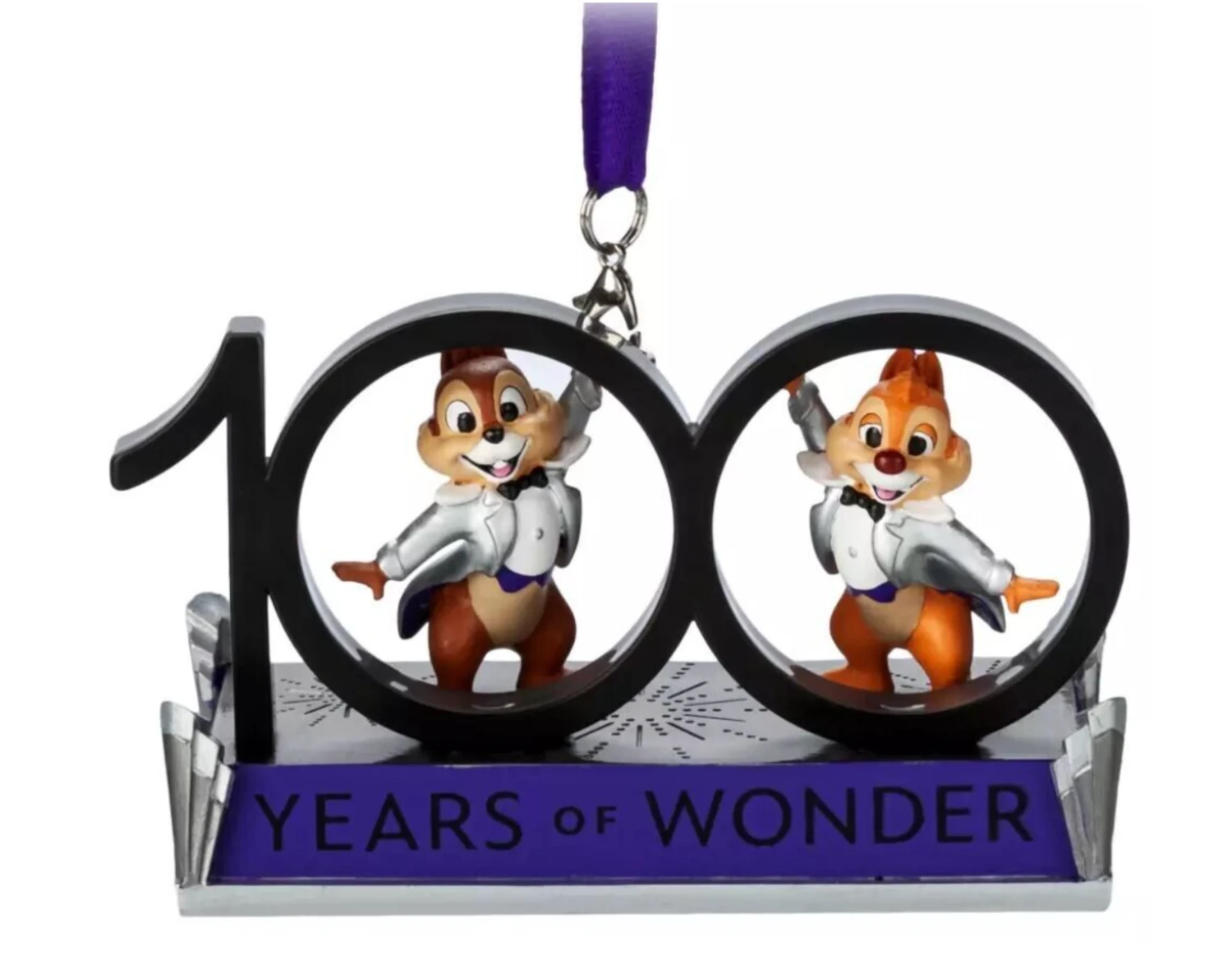 Disney 100 Years Of Wonder Chip N' Dale Christmas Tree Ornament New With Tag 3 Disney 100 Years Of Wonder Chip N' Dale Christmas Tree Ornament New With Tag