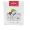 Hallmark 2023 Keepsake Mini A Snowy 2023 Christmas Ornament With Light New Box