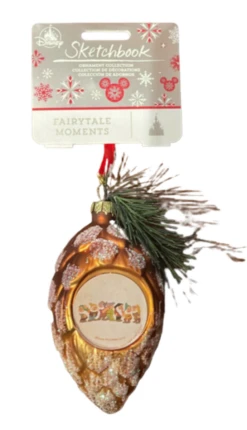 Disney Parks Snow White Glass 2 Sided Sketchbook Christmas Ornament New With Tag -Hallmark || Disney Shop c961a839 dc9e 51bf b112 27f335d24603