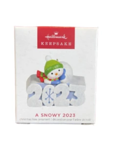 Hallmark 2023 Keepsake Mini A Snowy 2023 Christmas Ornament With Light New Box -Hallmark || Disney Shop cb4fc5b3 d83f 5c9d b7a9 fc673acb0a85