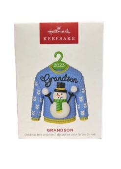 Hallmark 2023 Keepsake Grandson Christmas Sweater Ornament New With Box -Hallmark || Disney Shop fafac9d1 6f6d 5dbd 8b2c 3d2c4b050e0a